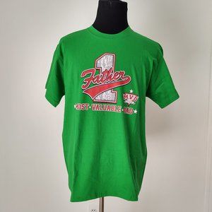NUMBER ONE FATHER *MOST*VALUABLE*DAD* ADULT T SHIRT - SIZE - LARGE (42/44)